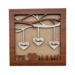 cuadro personalizado corazon en ramas