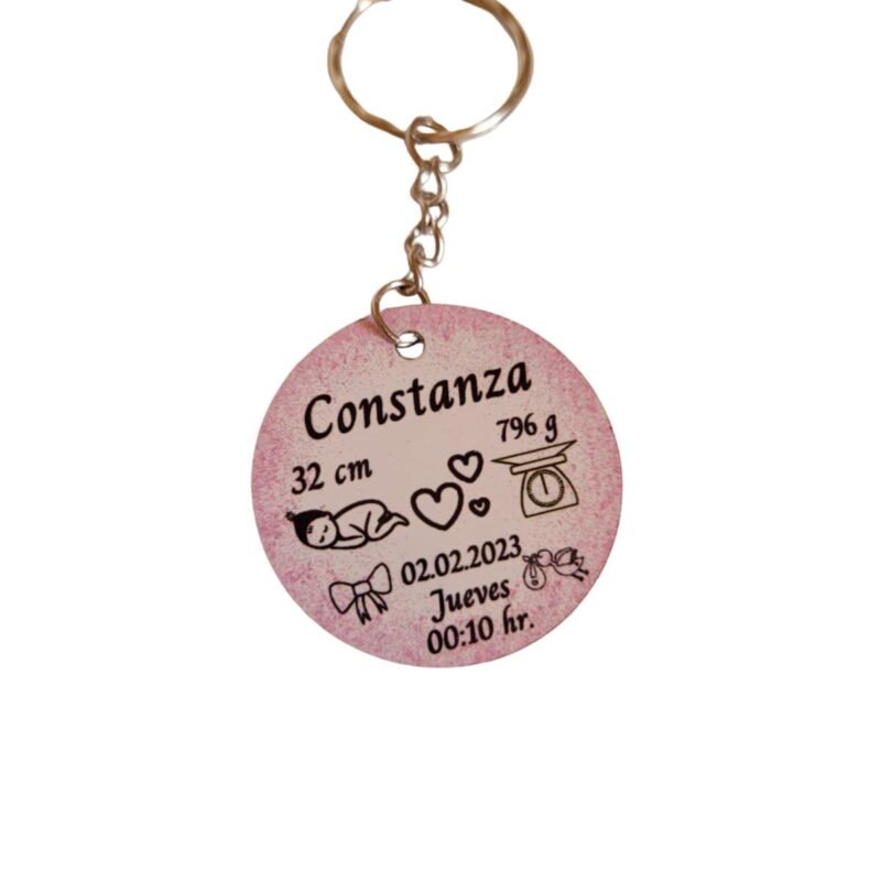 Llavero personalizado con texto de Regalo Creativo