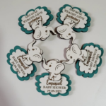 Imanes de madera en forma de elefante recuerdo Baby Shower para refri de Regalo Creativo